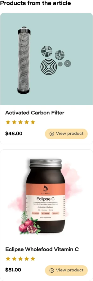 Activated Carbon Filter and Eclipse Wholefood Vitamin C both showing five stars
